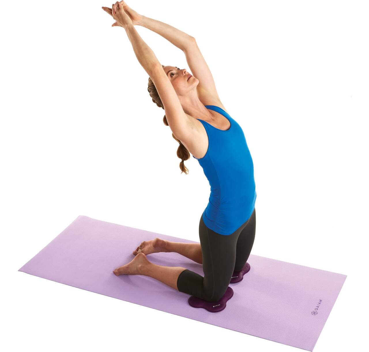 Gaiam Yoga Beginner Set, Purple, 3-pc