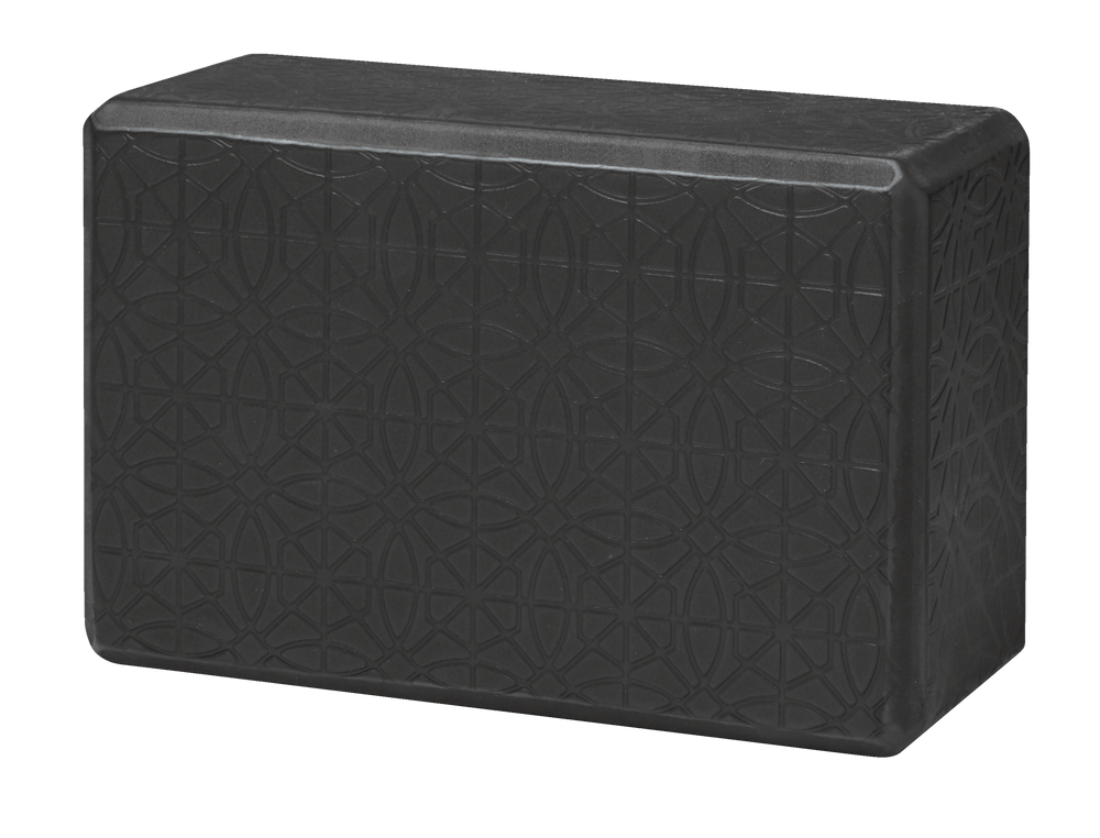Gaiam Embossed Yoga Block, Black, 9in Canadian Tire
