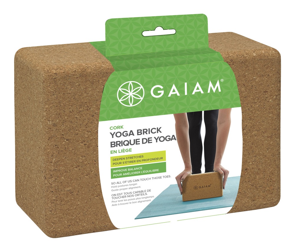 Gaiam Cork Yoga Brick, 9in Canadian Tire