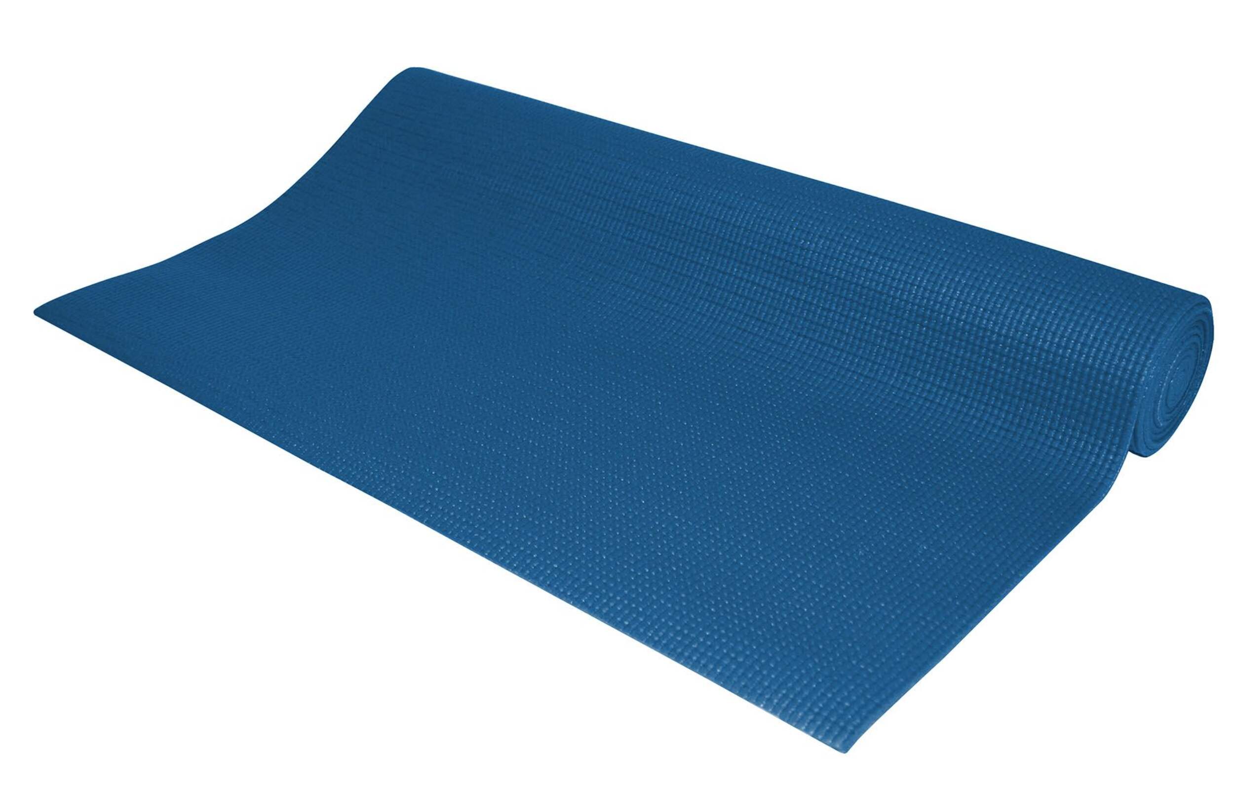 Renew - Tapis de yoga, bleu uni, 3 mm Front_Three_Fourths_Angled_Left