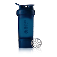 BlenderBottle ProStak Shaker Bottle with Two Protein Compartments, Blue, 22-oz Composite_or_Mixed
