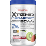Xtend Hydrasport - Supplément d'entraînement en poudre d’acide aminé à chaîne ramifiée, fraise et kiwi, 348 g Front_Flat