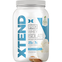 Xtend Pro Whey Protein Powder Isolate with BCAAs, Vanilla Ice Cream, 810-g Front_Flat