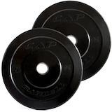 Cap Barbell Bumper Weight Plate Set, 10-lbs, 2-pk Front_Flat