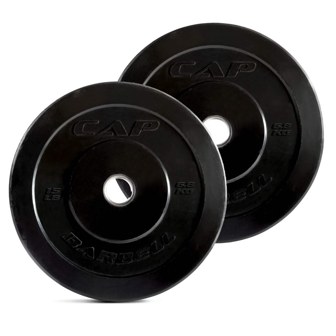 Cap barbell hotsell bumper plate set