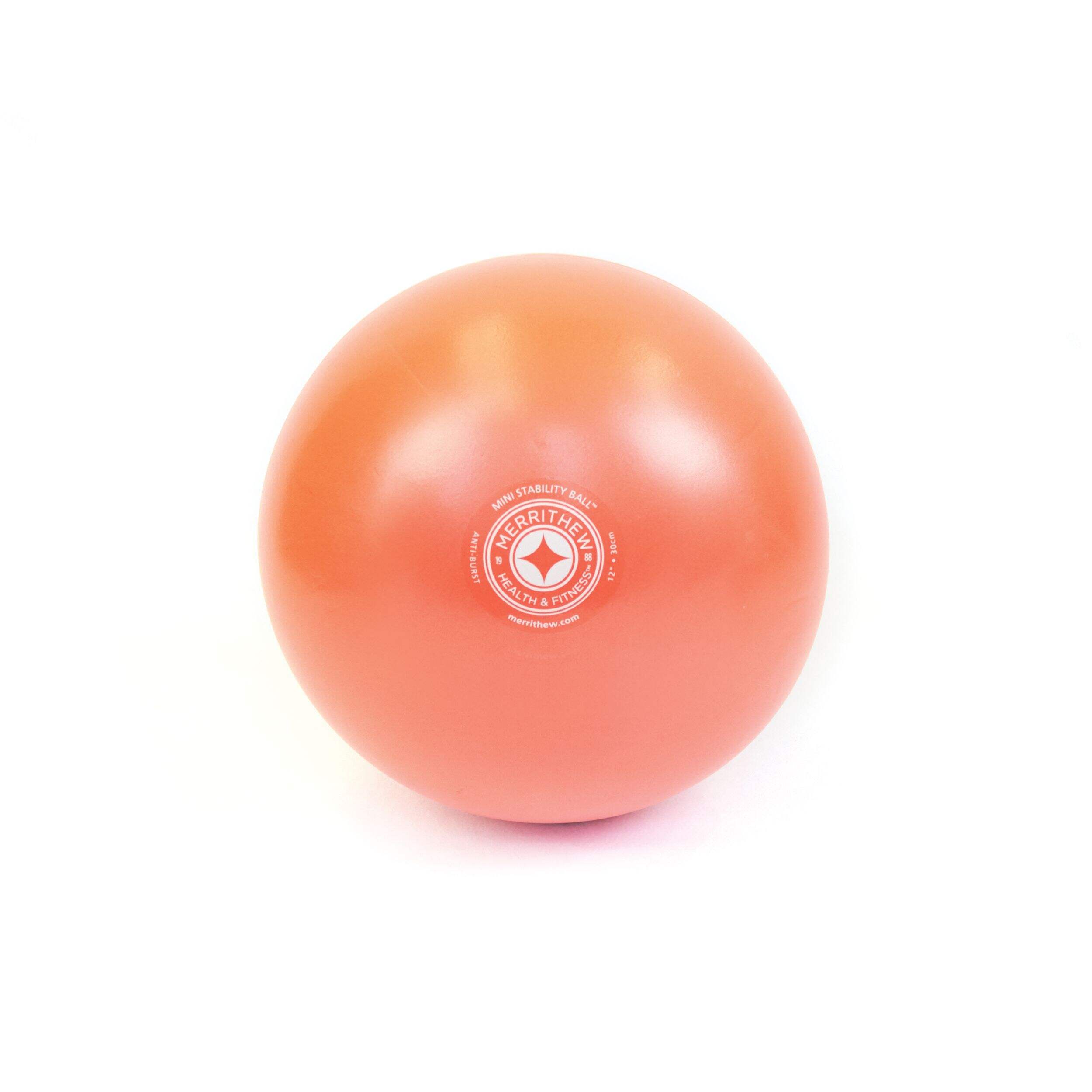 Merrithew Mini Stability Ball - Ballon d'exercice d'équilibre, grand, orange Front_Elevated