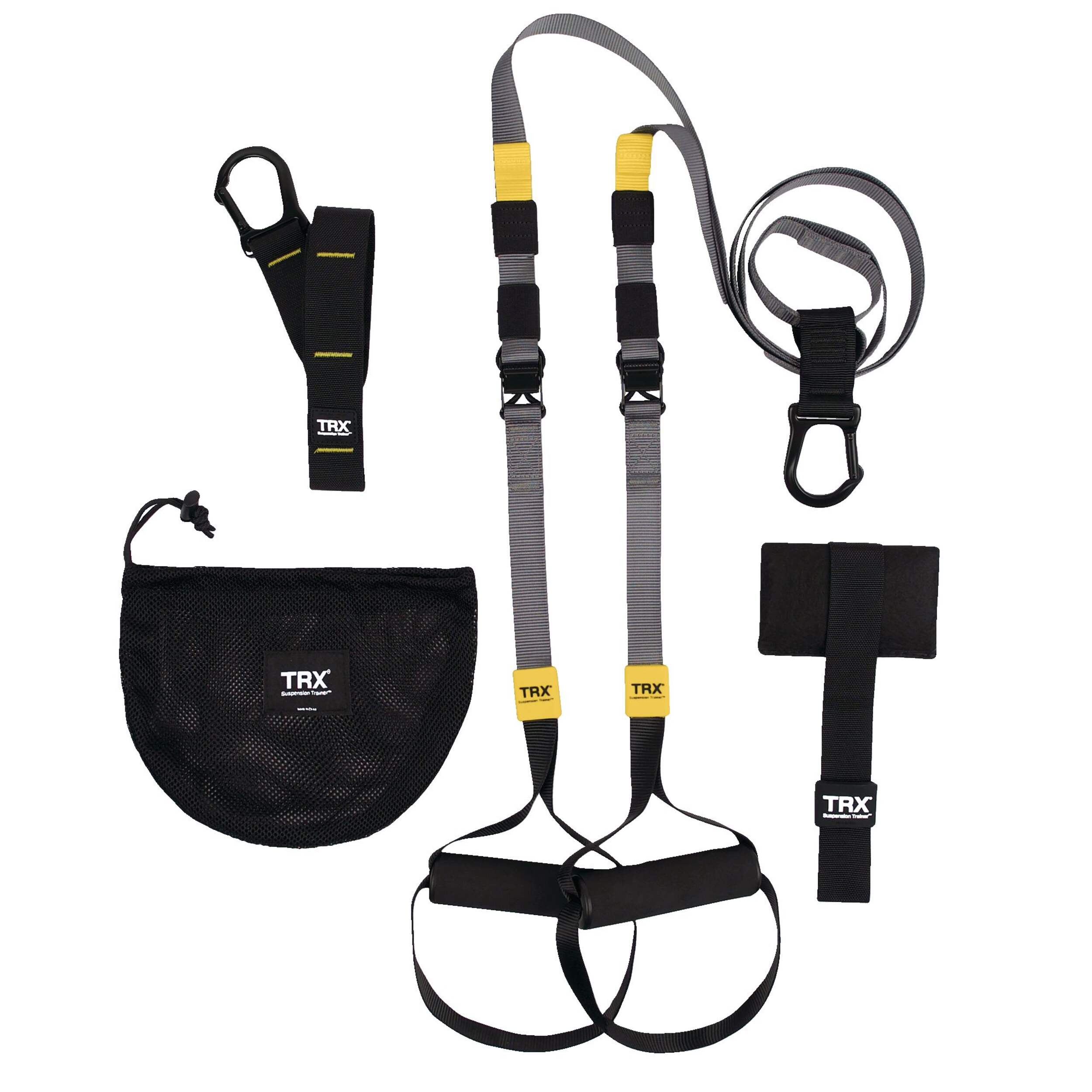 TRX Training Fit System Suspension Trainer, Indoor/Outdoor, Black Overhead_Flat
