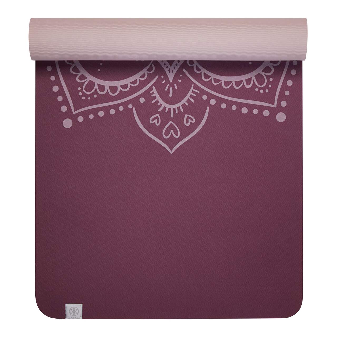 Gaiam Printed Fashion Yoga Block, Made from Sturdy Foam, Pink 
