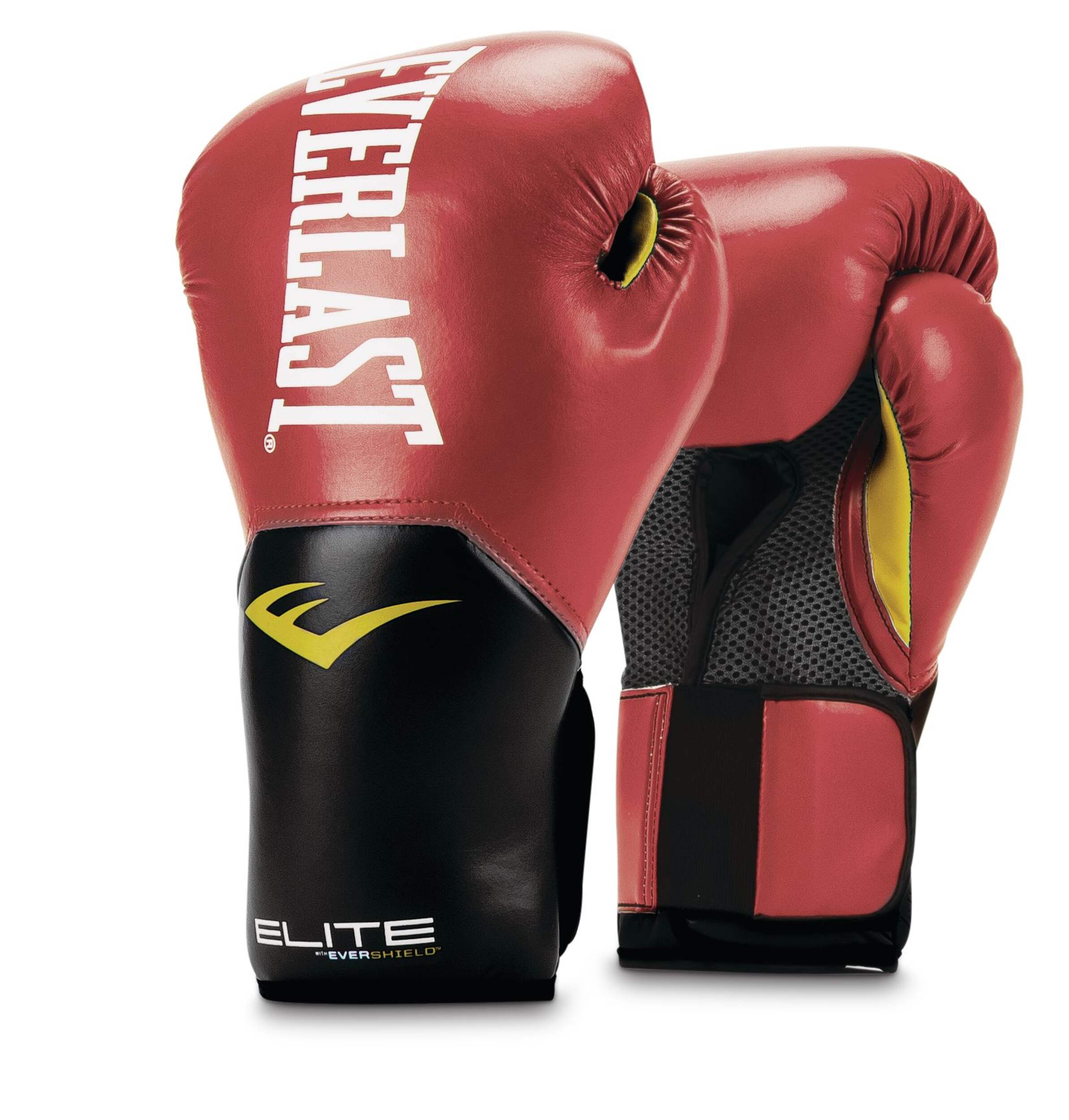 Gants de boxe Everlast Elite 2.0 avec technologie EverCool, rouge, 14 oz Front_Angled_Left