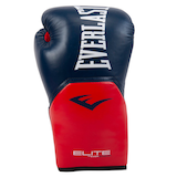 Gants de boxe Everlast Elite 2.0 avec technologie EverCool, bleu marine/rouge, 14 oz Front_Flat