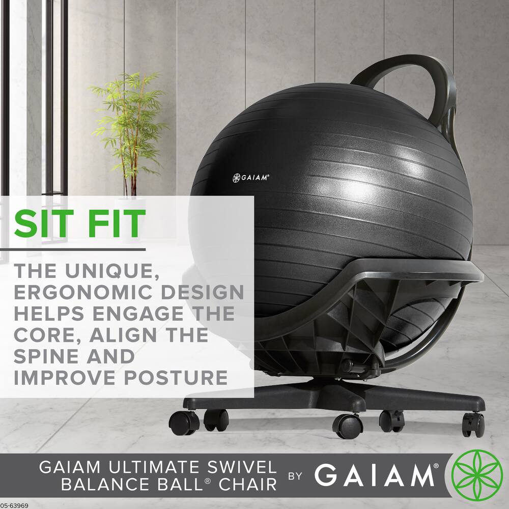 ultimate balance ball chair with swivel