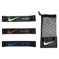 Nike Resistance Bands, Black, 3-pk Overhead_Flat