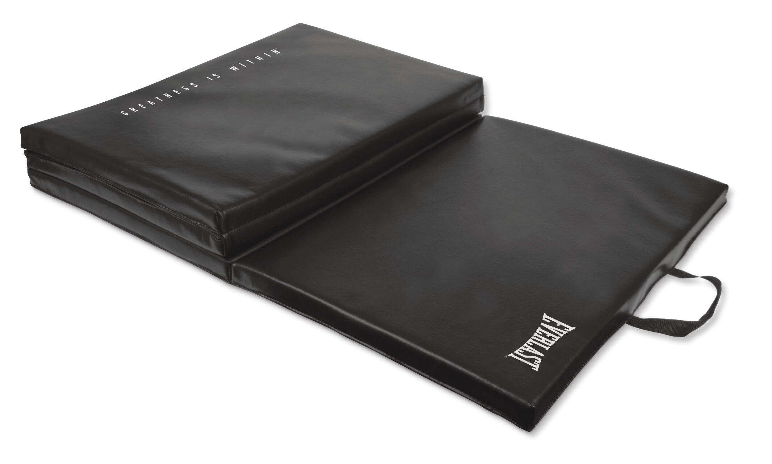 Everlast - Tapis d'exercice pliant, noir Front_Angled_Right