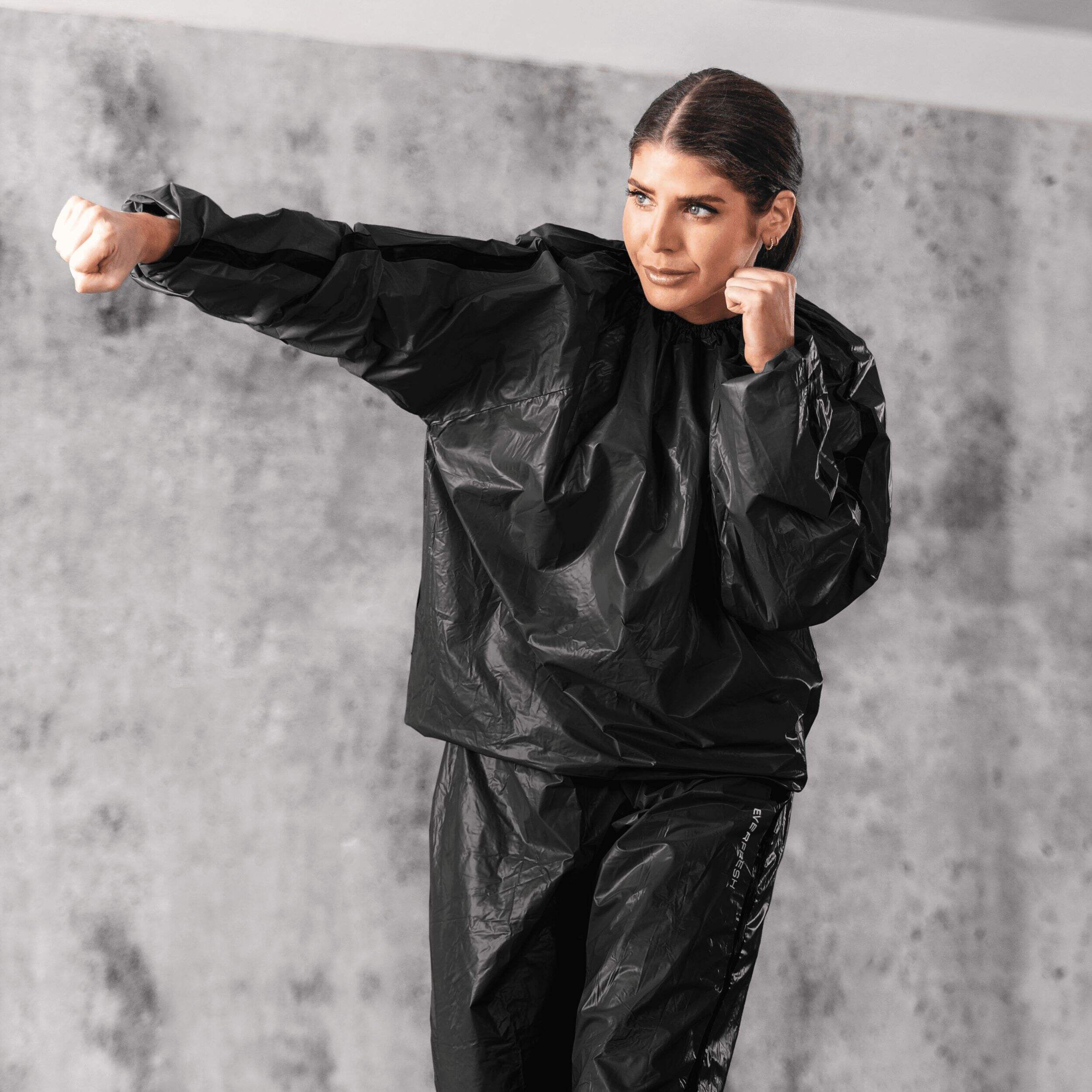 Everlast PVC Sauna Suit, Black, Medium/Large Canadian Tire