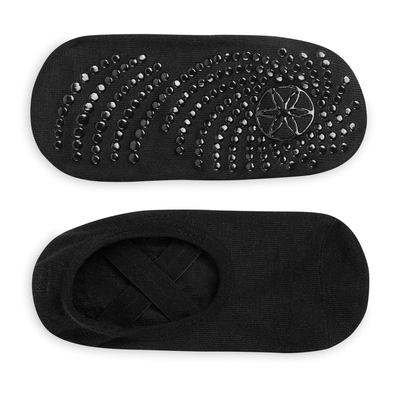 Gaiam Grippy Yoga Socks - Black/Grey, Medium/Large : Gaiam: :  Fashion