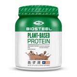 BioSteel Plant Based Protein Powder, Vegan Dietary Supplement, Chocolate, 462-g Front_Flat