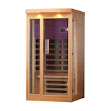 Canadian Spa Company Chilliwack Far Infrared Sauna, 1-Person Front_Angled_Left