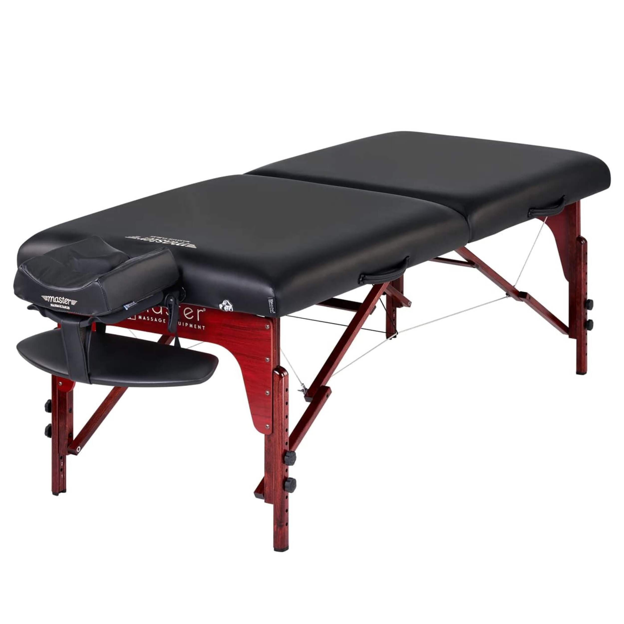 Master Massage Montclair LX Pro Memory Foam Portable Massage Table, 31-in, Royal Blue Front_Three_Fourths_Angled_Left