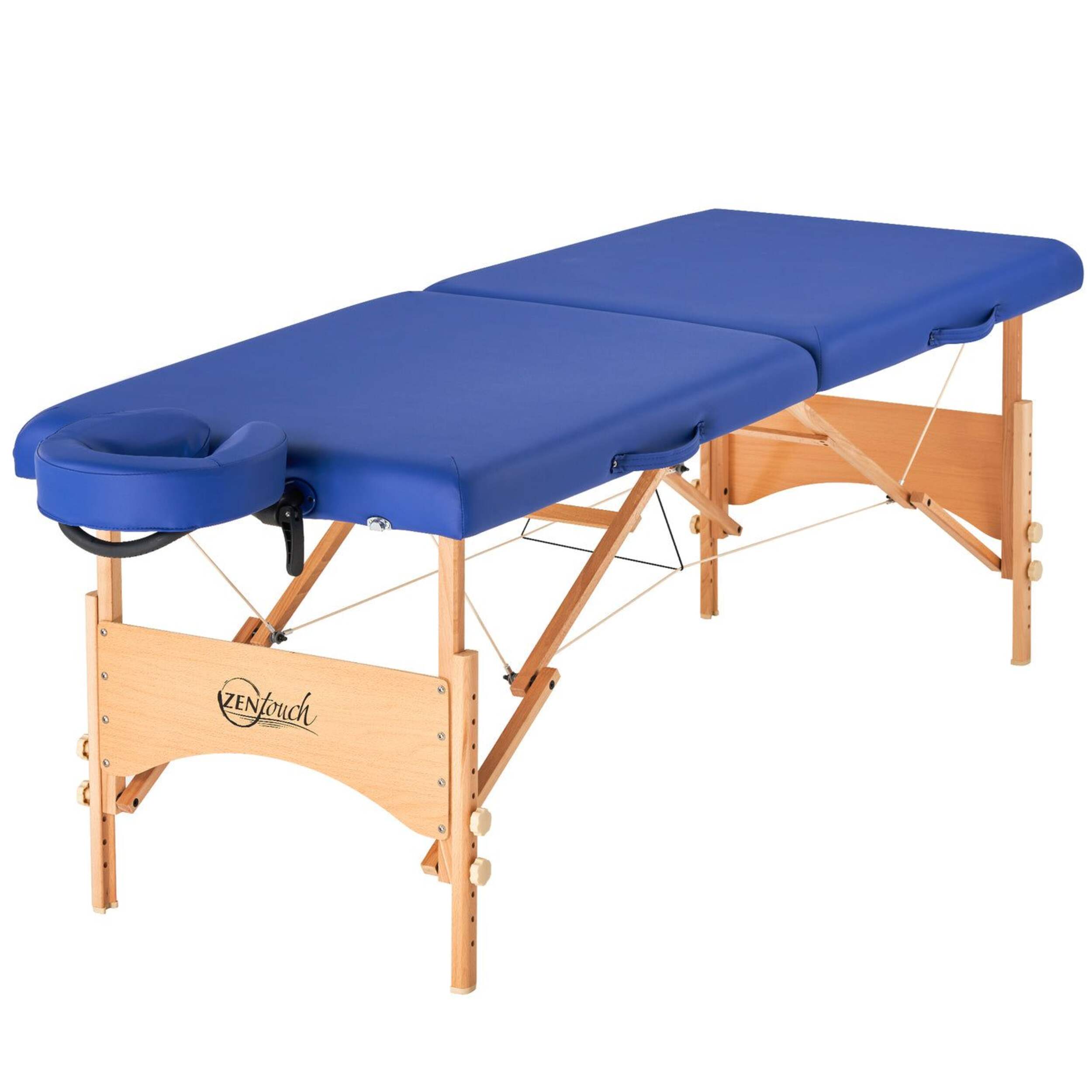 Master Massage Brady Portable Massage Table, 27-in, Blue Front_Three_Fourths_Angled_Left
