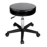 Master Massage Swivel Hydraulic Massage Stool, Black Front_Elevated