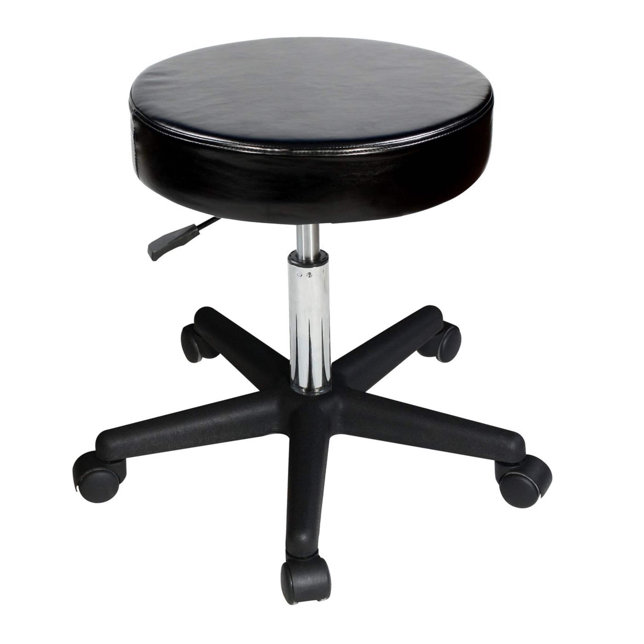 Master Massage Swivel Hydraulic Massage Stool, Black Front_Elevated