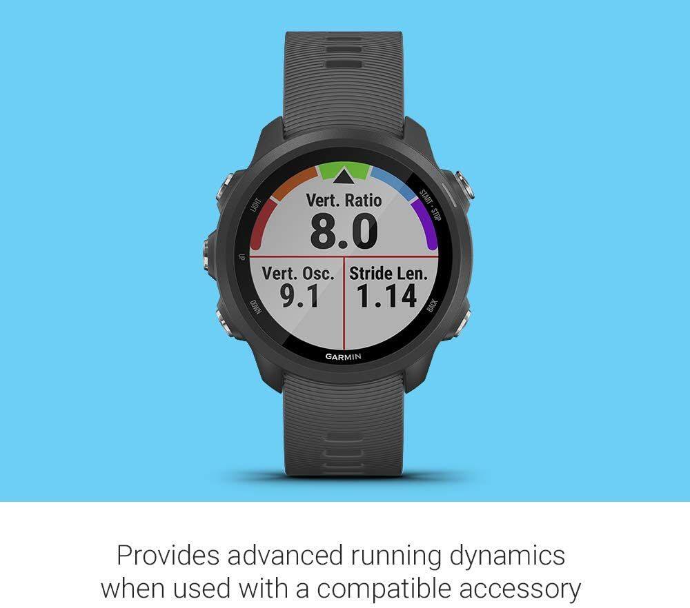 Garmin Forerunner 245 GPS Running Smartwatch with All Day Battery Life Slate Grey Canadian Tire