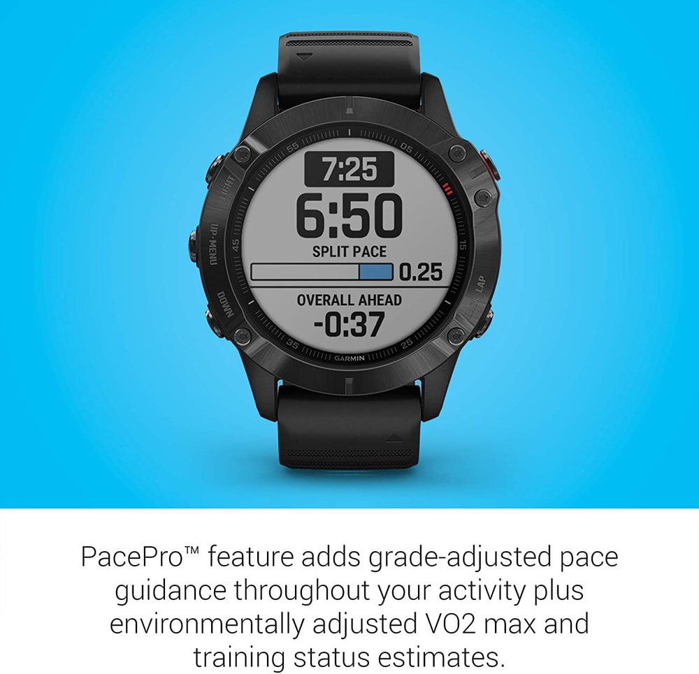 Garmin Fenix 6 Pro Multisport GPS Fitness Smartwatch with Pulse Ox ...