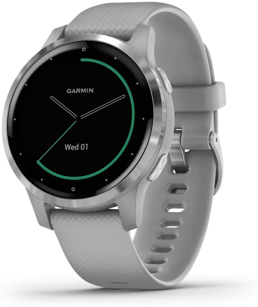 Garmin vivoactive 4S Fitness Watch with Preloaded Maps Pulse Ox Sensor Powder Grey