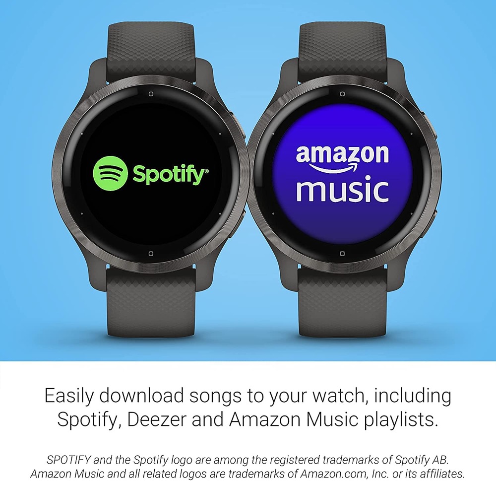 Garmin Venu® 2S GPS Fitness Smartwatch with AMOLED Display & Silicone