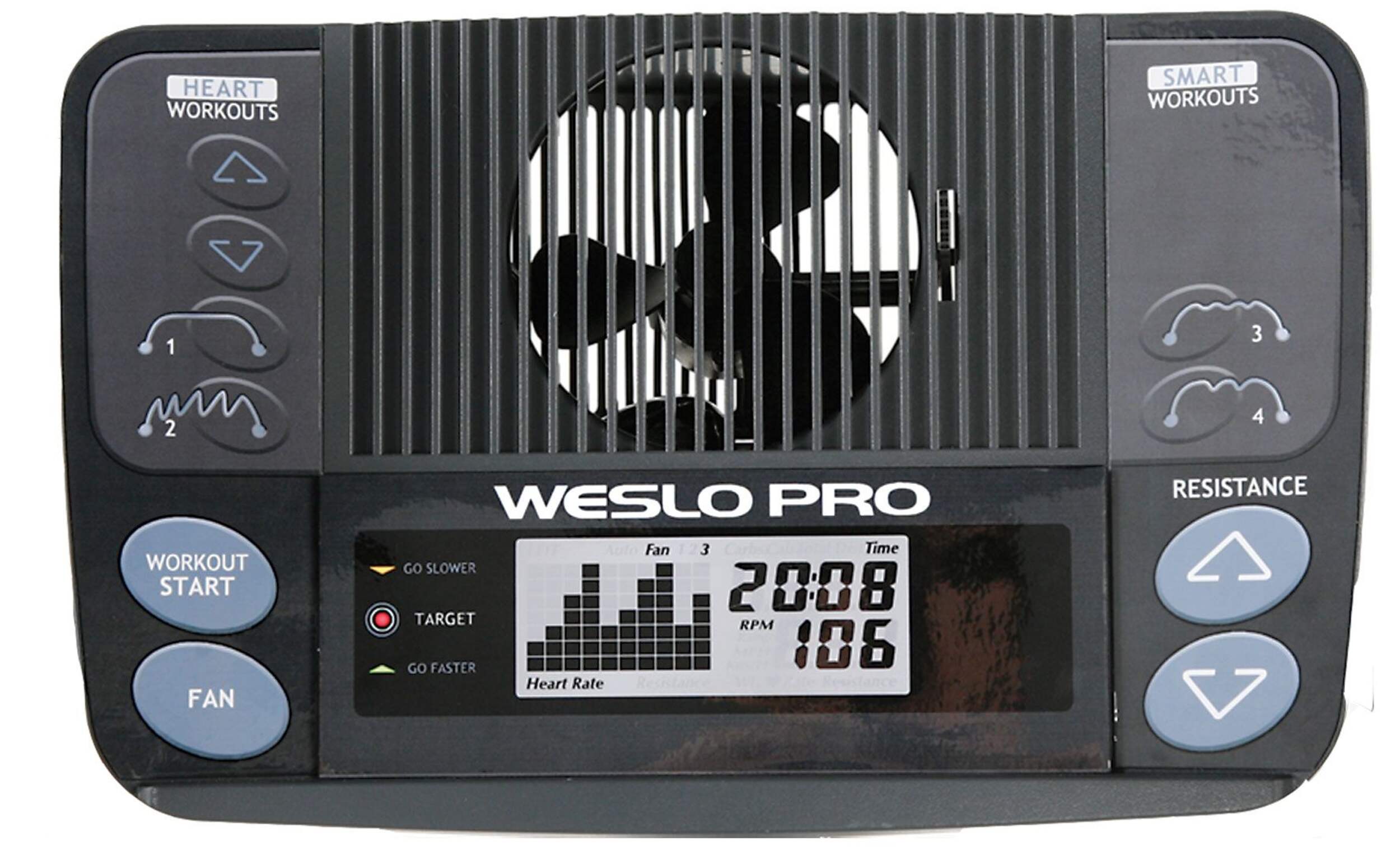 Weslo Pro 10.8X Recumbent Bike Overhead_Flat