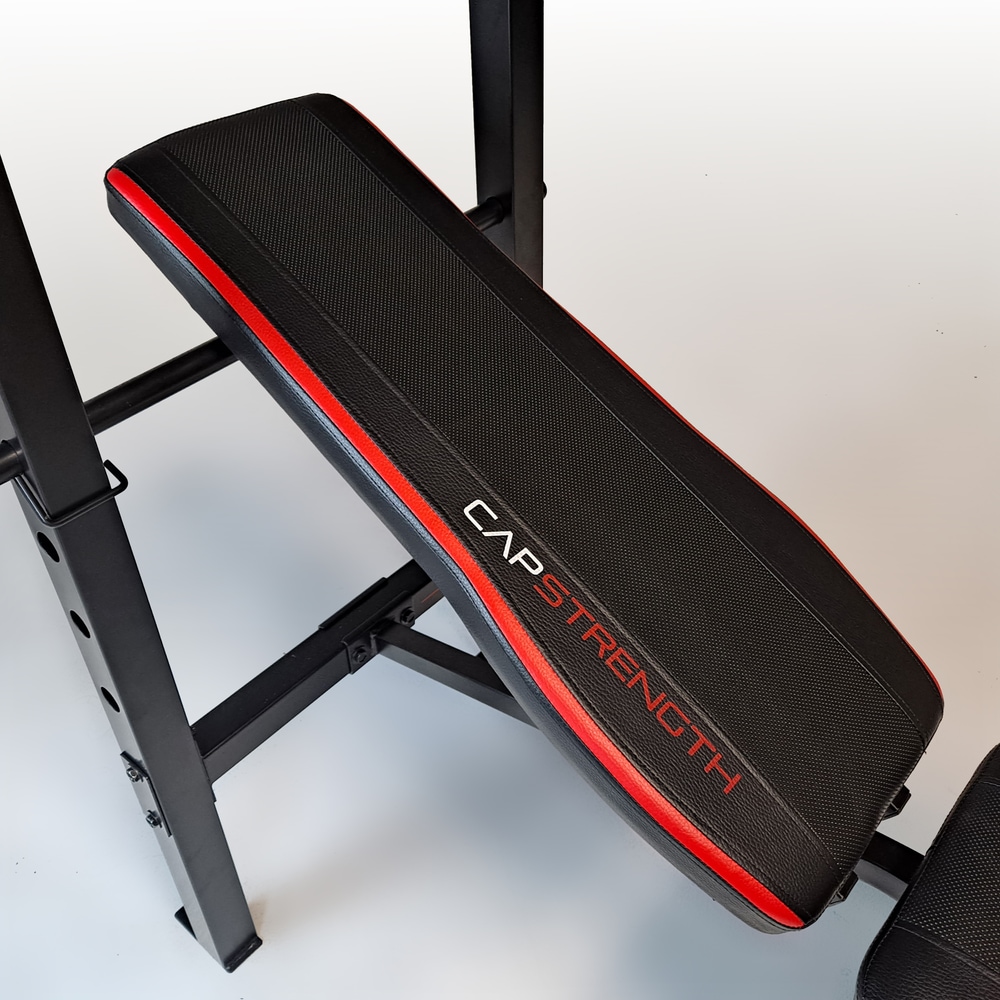 Cap Barbell Adjustable Utility Weight Bench for Full Body Workout with