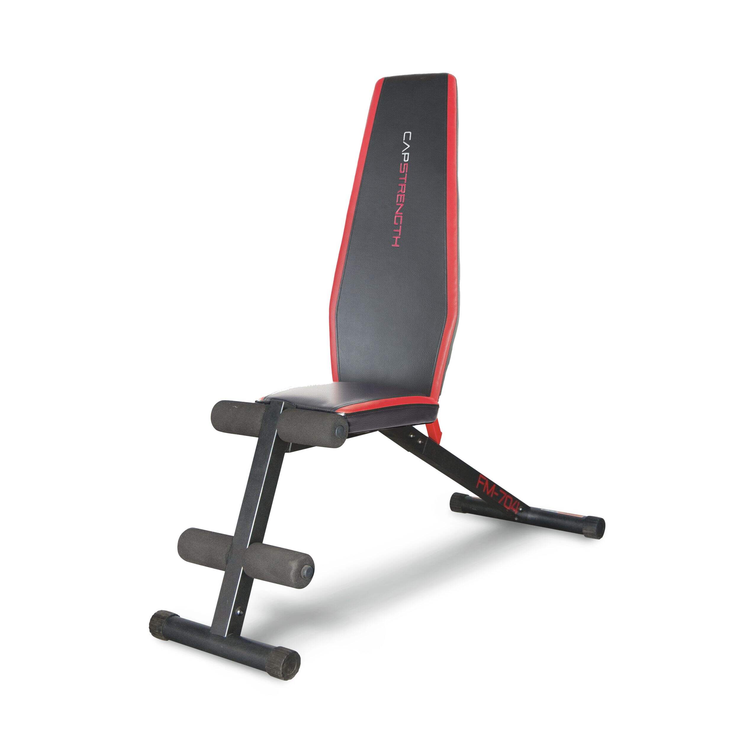 Cap Barbell Strength FID Adjustable Utility Weight Bench for Full Body Workout Front_Angled_Left