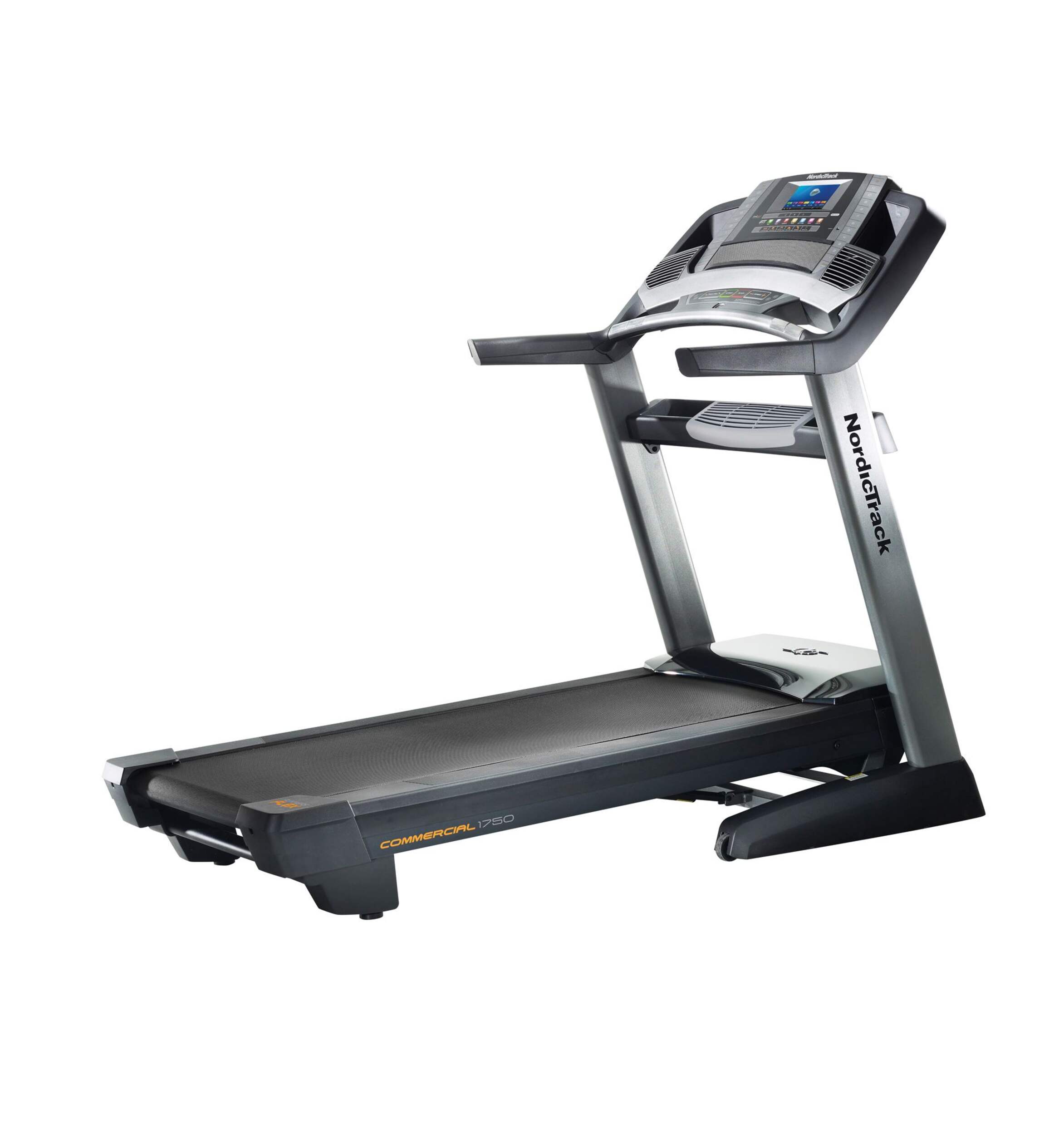 NordicTrack C1750 Treadmill with iFit® LIVE technology Front_Three_Fourths_Angled_Left