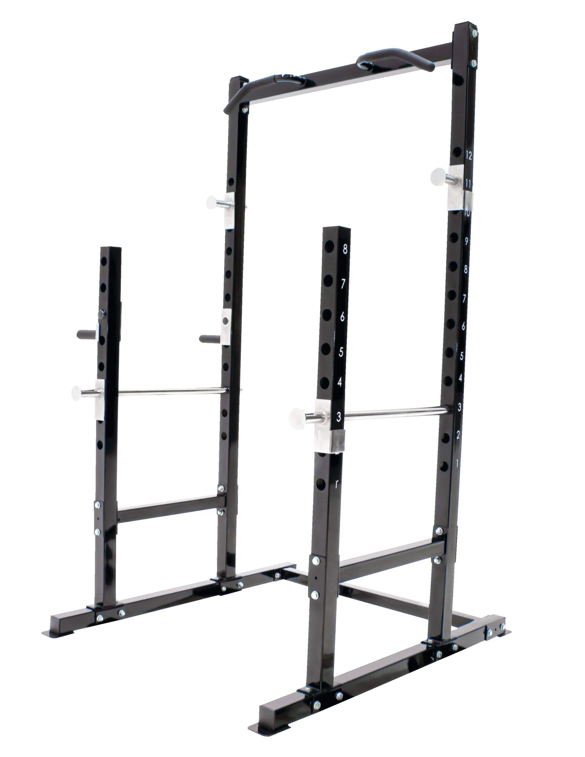 Marcy MWM-7072 Multi-Function Adjustable Power Cage Front_Three_Fourths_Angled_Left