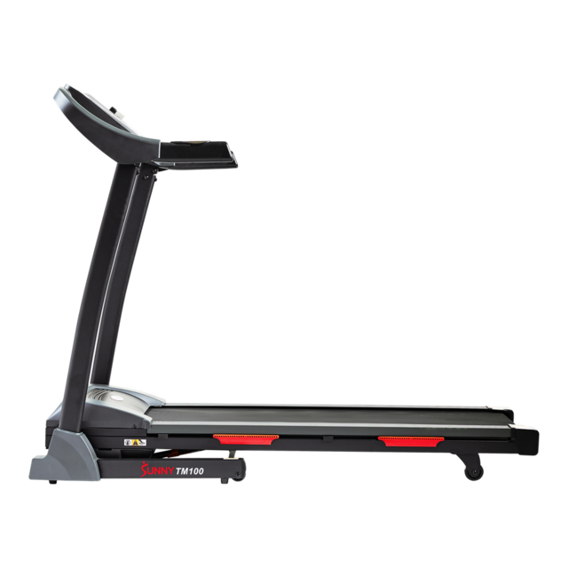 Sunny Health & Fitness TM100 AutoIncline Folding Treadmill, Bluetooth
