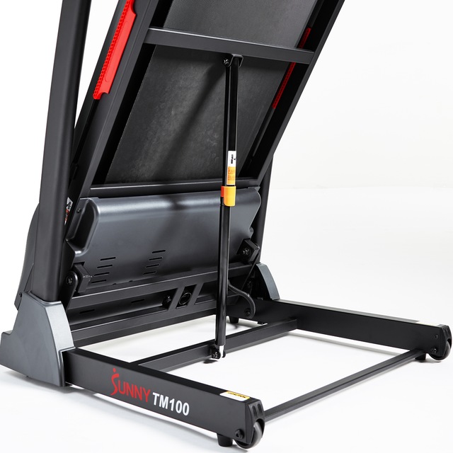 Sunny Health & Fitness TM100 AutoIncline Folding Treadmill, Bluetooth