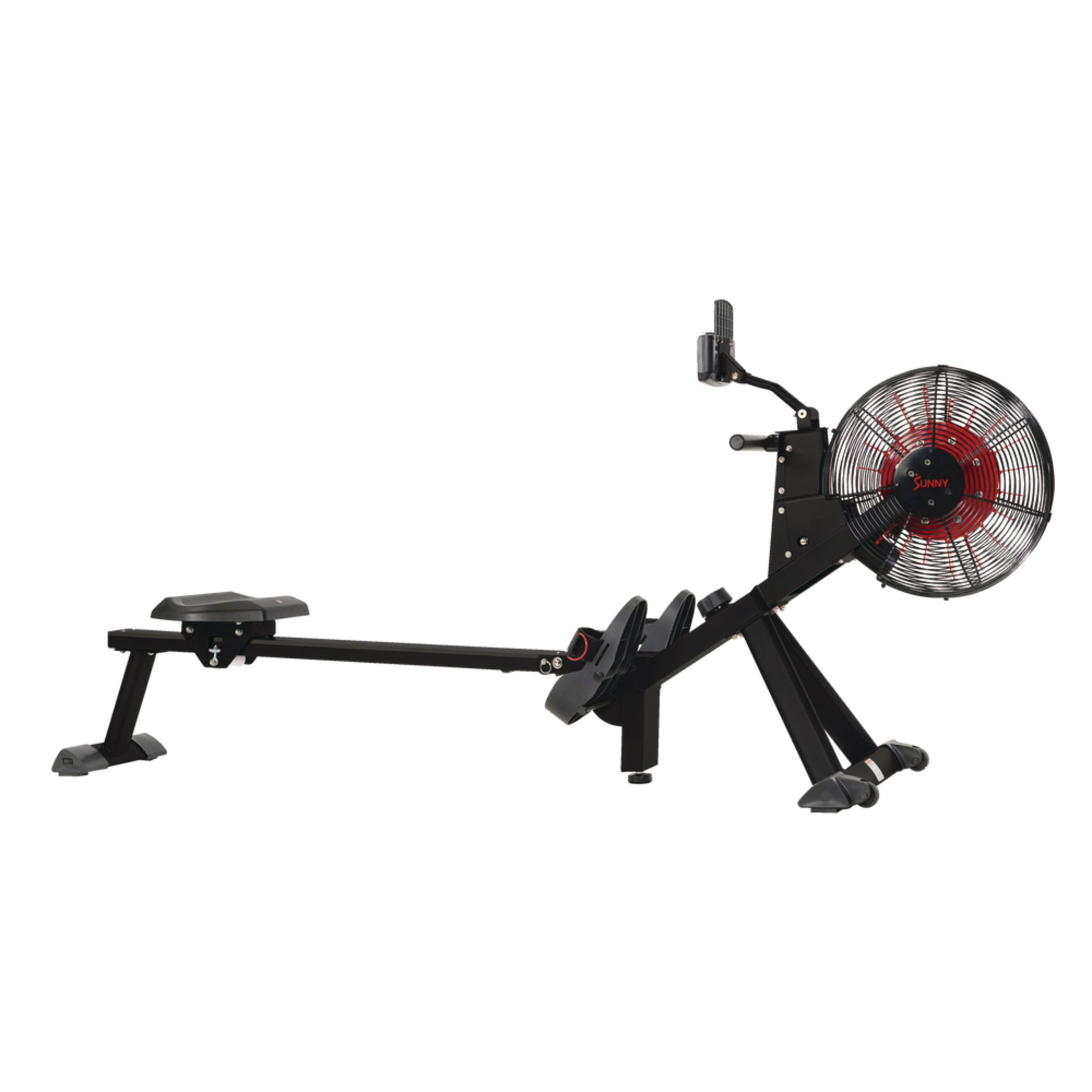 Sunny Health & Fitness RW200 Magnetic Air Rower Front_Three_Fourths_Angled_Right