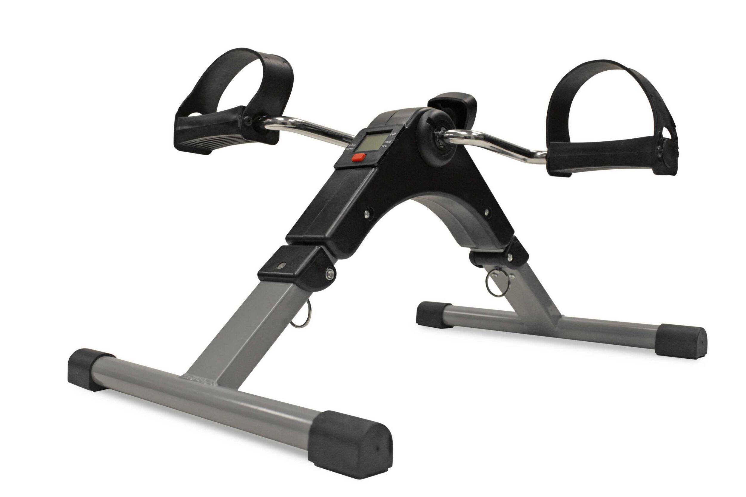 Motion C1 Mini Indoor Stationary Exercise Cycle with Non-Slip Pedals Front_Three_Fourths_Angled_Left