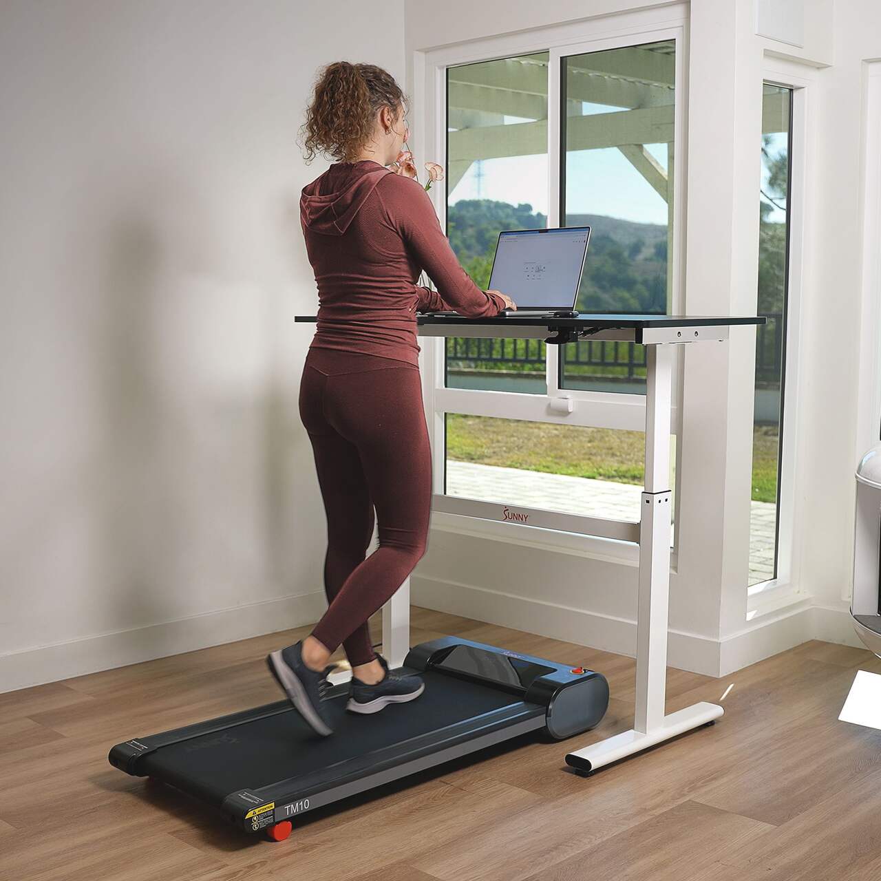 WINGOMART WT-Pro Folding Under Desk Treadmill & Walking pad Folding Walking Jogging  Machine with a built-in Heart Rate sensor/ Bluetooth Speaker/ Remote  Control and Smart APP