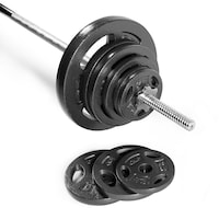 Cap Barbell Cast Iron Weight Plate, Assorted Weights, 1-pk Composite_or_Mixed