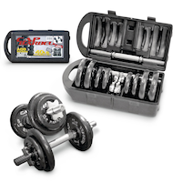 Cap Barbell Dumbbell Weight Set, 40-lb Set, 12-pc Composite_or_Mixed