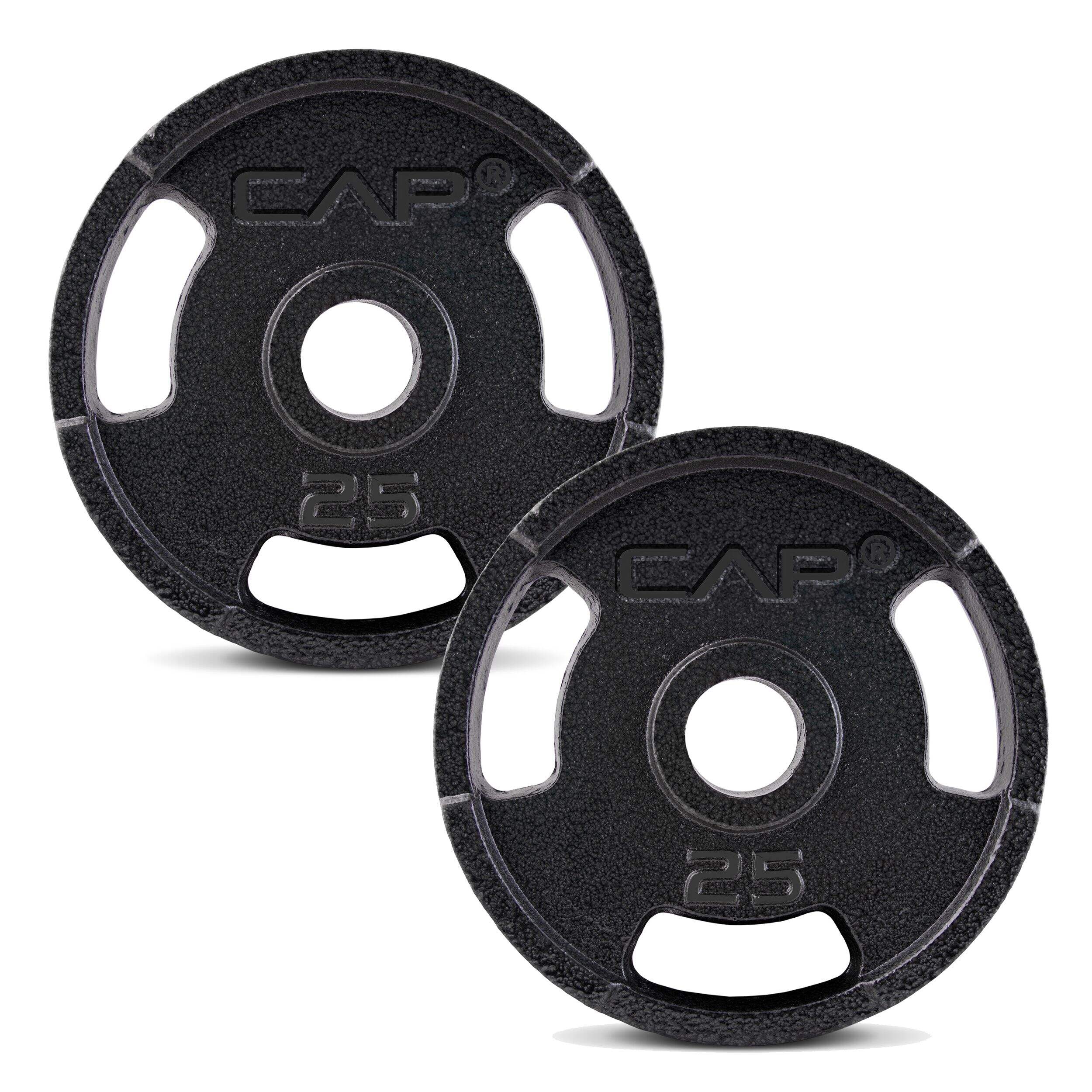 Cap Barbell Olympic Plate Weight Set, 25-lb, 2-pc Front_Flat
