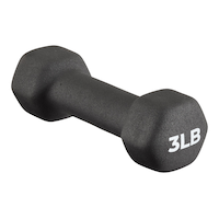 Haltère hexagonal en néoprène WA:KE Athletic, simple, choix de poids Front_Angled_Right