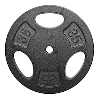 Disque de poids en fonte WA:KE Athletic, 1 po, simple, choix de poids Front_Flat