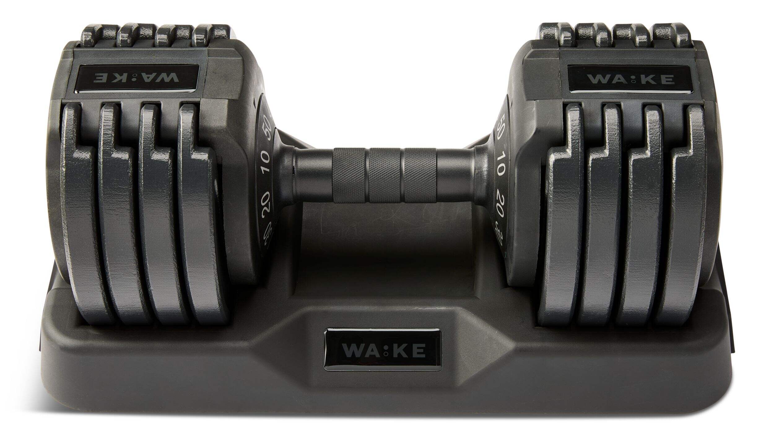 Haltère réglable WA:KE Athletic, 10 à 50 lb Front_Flat