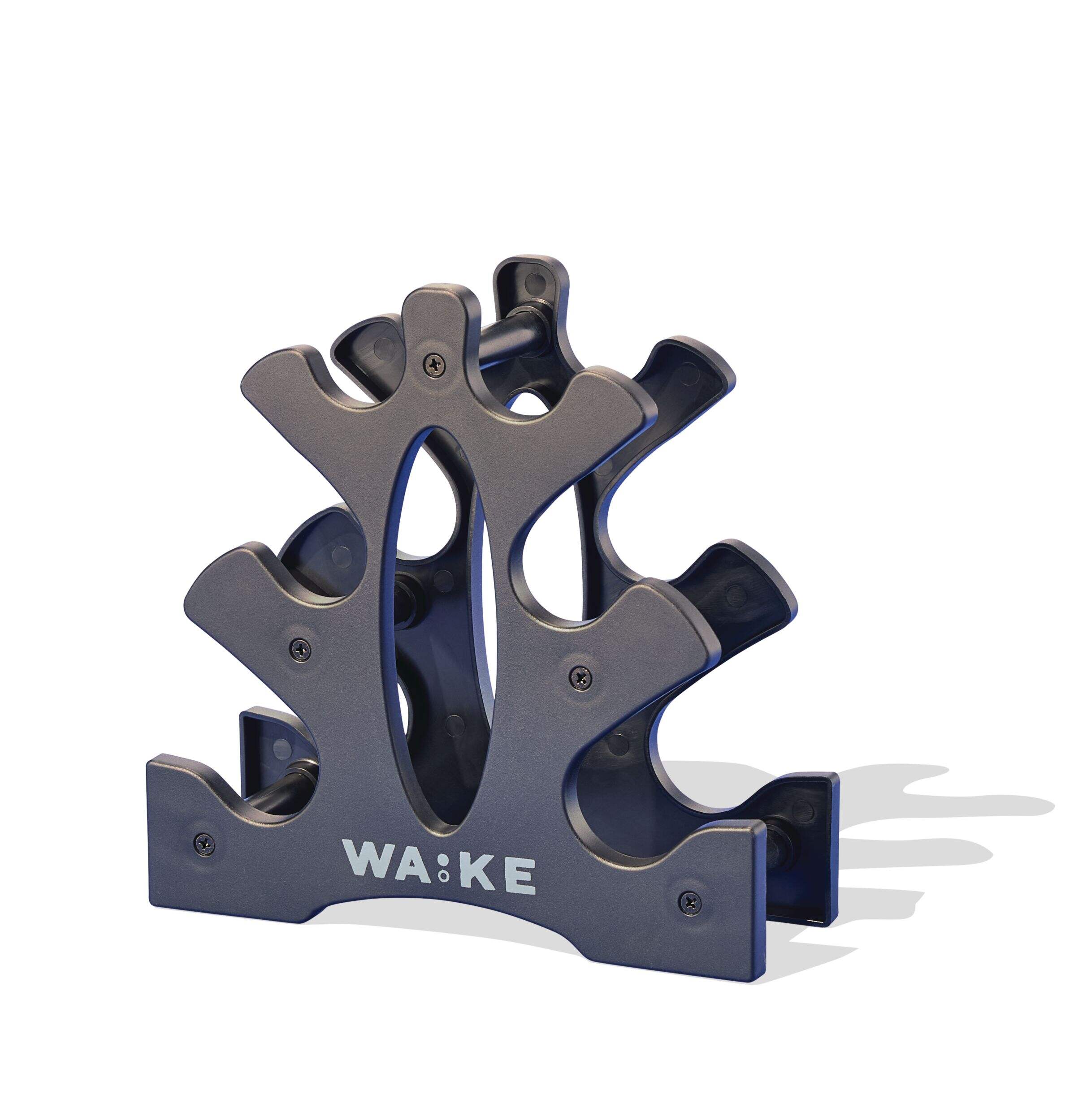 WA:KE Athletic Neoprene Dumbbell Set with Rack, 32-lb Front_Angled_Left
