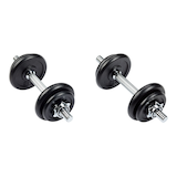 Haltères réglables WA:KE Athletic avec étui, 40 lb Front_Angled_Left