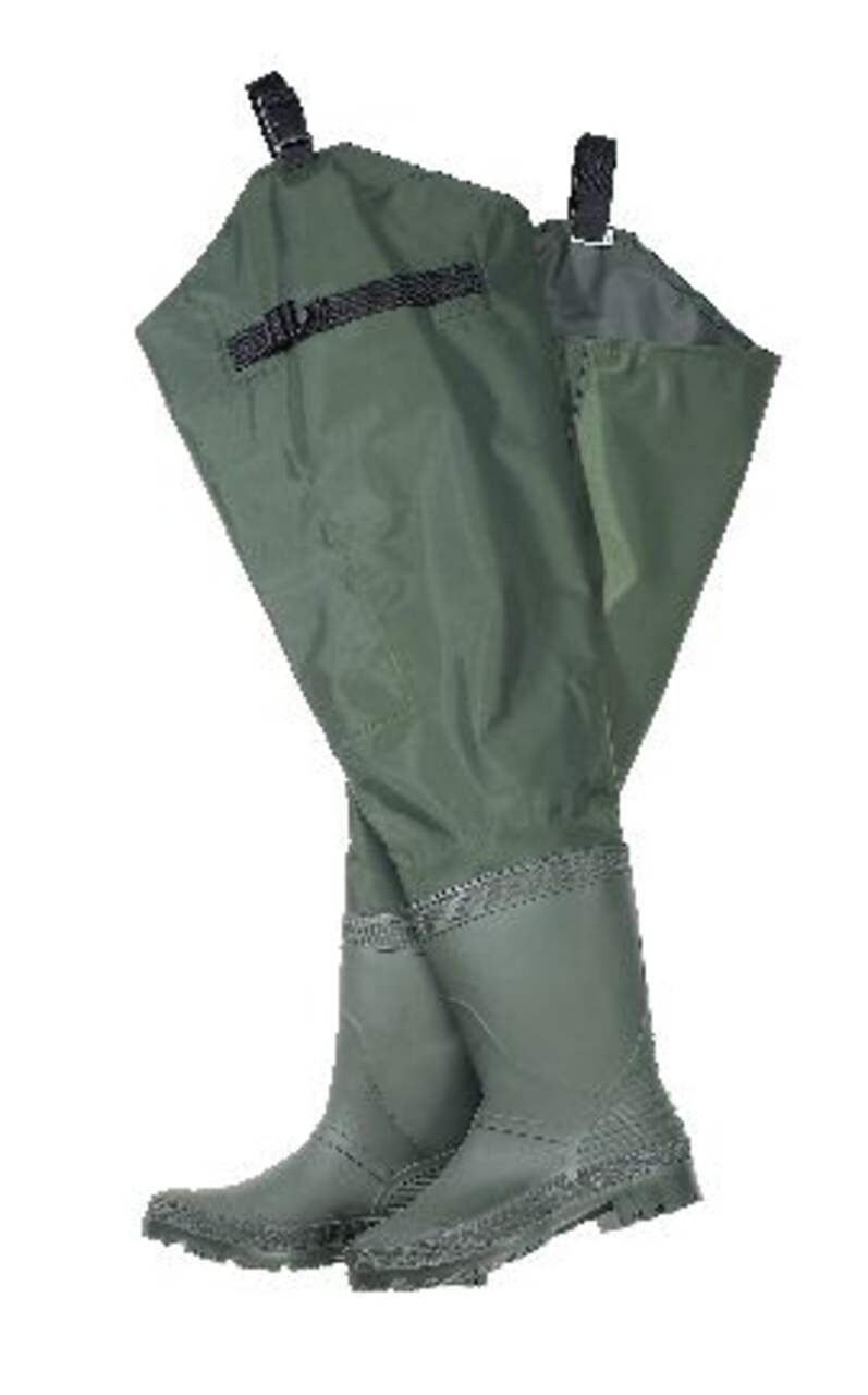  Hip Waders Green PVC Waterproof Fishing Pants With