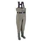  WONITAGO Waist Chest Waders - Waist Wading Pants 3-Ply  Breathable Fishing Wader with Pockets and Durable Stocking Boots L : Sports  & Outdoors