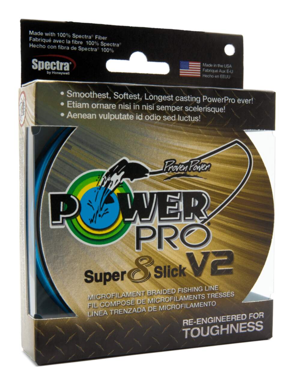 Power Pro Super 8 Slick Braided Line, Marine Blue / 10lb / 150yd